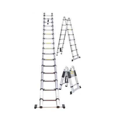 3IN1 Telescopic Ladder: 150kg Load, 3 Modes, Anti-Slip for Home/Commercial/Industrial