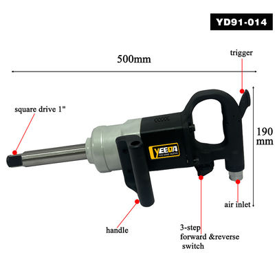 High-Torque 1" Impact Wrench for Auto/Construction/Industrial Bolt Tasks