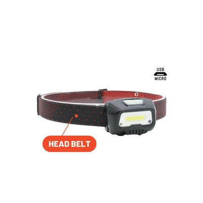 350lm Motion Sensor Headlamp (Red Light/Strobe) – for Hiking, Camping, DIY, Emergencies