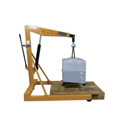 500KG Heavy Duty  Shop Crane:Construction/Rescue, 950mm Base + 470-2150mm Hook Height