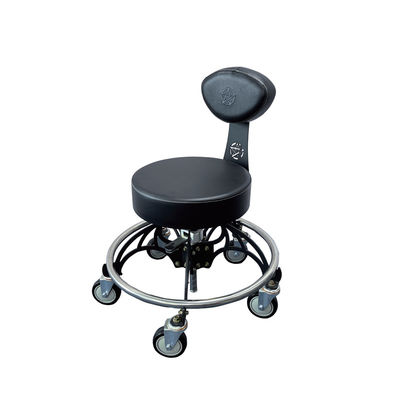 Workshop Seat: 450LBS Load, 470-590mm Height, Adjustable Backrest for Heavy Machinery/Trunk Repair