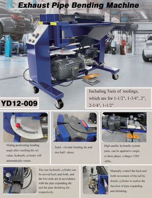 Workshop 2 Inch Exhaust Pipe Bending Machine Versatile Bending