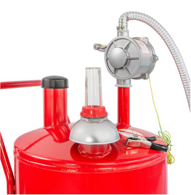 Fuel Transfer Rolling 20 Gallon Portable Gas Caddy With Pump
